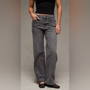 AE Stretch Snake Print High-Waisted Stovepipe Jean